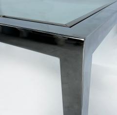 Milo Baughman Vintage Milo Baughman DIA Chrome Glass Dining Table Expandable with Leaf - 4397162