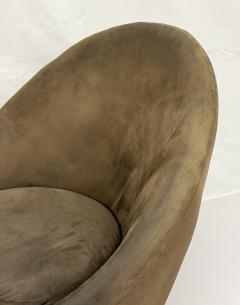 Milo Baughman Vintage Pair Milo Baughman for Thayer Coggin Swivel Egg Lounge Chairs USA 1960s - 4711833