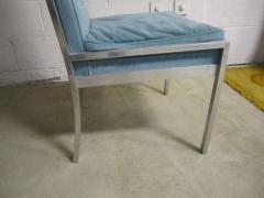 Milo Baughman Wonderful Set of 6 Solid Aluminum Milo Baughman style Dining Chairs - 1234283