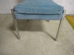 Milo Baughman Wonderful Set of 6 Solid Aluminum Milo Baughman style Dining Chairs - 1234287