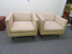 Milo Baughman Wonderful Signed Pair of Milo Baughman Cube Chairs Mid Century Modern - 1200162