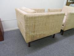 Milo Baughman Wonderful Signed Pair of Milo Baughman Cube Chairs Mid Century Modern - 1200167