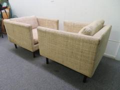 Milo Baughman Wonderful Signed Pair of Milo Baughman Cube Chairs Mid Century Modern - 1200169