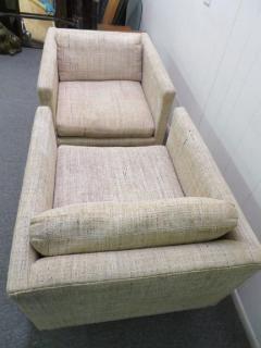 Milo Baughman Wonderful Signed Pair of Milo Baughman Cube Chairs Mid Century Modern - 1200170