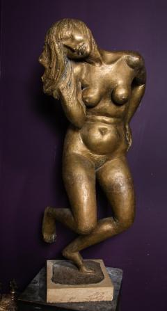 Milton Elting Hebald a Large Bronze Figure of a Nude Woman - 932183