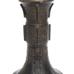 Ming Dynasty Bronze Gu Beaker Vase - 3049601