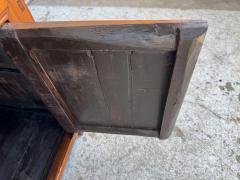 Ming Style 2 Door Wood Cabinet with Carved Drawer - 4215272