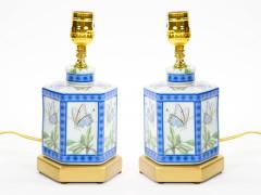 Mini 20th Century White Ground With Blue Green Porcelain Gilt Wood Base - 4085955