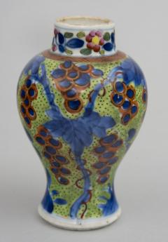 Miniature Chinese Qianlong Period Clobbered Vase Circa 1770 - 1619357