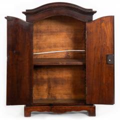 Miniature Doll Size French Provincial Stained Fruitwood Antique Armoire Cabinet - 4501428