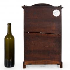 Miniature Doll Size French Provincial Stained Fruitwood Antique Armoire Cabinet - 4501430