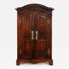 Miniature Doll Size French Provincial Stained Fruitwood Antique Armoire Cabinet - 4504234