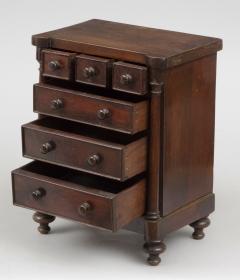 Miniature Mahogany Chest of Drawers Circa 1830 - 1826339