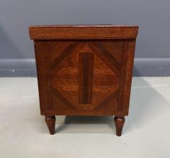 Miniature Marquetry Blanket Chest Dated 1910 by Flora Boyer of Pennsylvania - 4190848