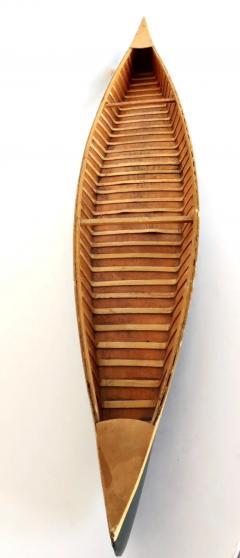 Miniature Model Wooden Canoe American Circa 1950s - 3630990
