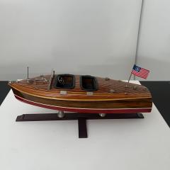 Miniature Motorboat by Chris Craft Wood Metal and Lacquer USA circa 1950 - 4219400
