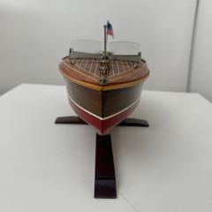 Miniature Motorboat by Chris Craft Wood Metal and Lacquer USA circa 1950 - 4219404