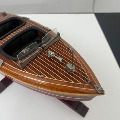 Miniature Motorboat by Chris Craft Wood Metal and Lacquer USA circa 1950 - 4219406
