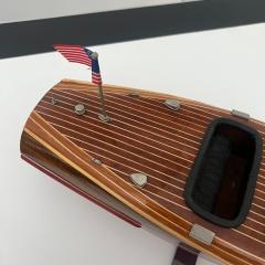 Miniature Motorboat by Chris Craft Wood Metal and Lacquer USA circa 1950 - 4219407