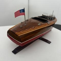 Miniature Motorboat by Chris Craft Wood Metal and Lacquer USA circa 1950 - 4219409