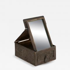 Miniature Repouss Traveling Mirror - 4460181