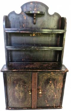 Miniature Salesman s Sample Cottage Kitchen Cupboard American Circa 1850 - 2725300