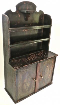 Miniature Salesman s Sample Cottage Kitchen Cupboard American Circa 1850 - 2725345