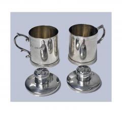 Miniature Silver Tankard Peppers Casters London 1885 - 1229562