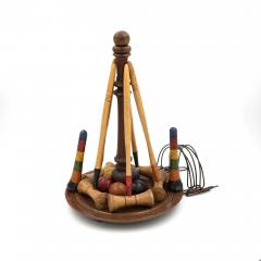Miniature Tabletop Croquet Set English circa 1900  - 2181918