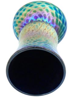 Miniature Vintage Iridescent Art Glass Vase - 4096547