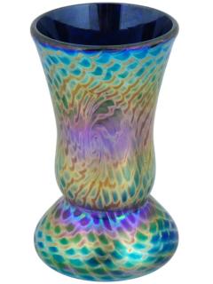 Miniature Vintage Iridescent Art Glass Vase - 4096550
