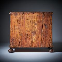 Miniature William and Mary 17th Century Diminutive Olive Oyster Chest C 1690 - 3127581