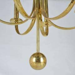 Minimal Brass 1960s Chandelier - 3062277