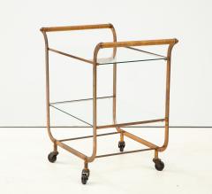 Minimalist Copper Bar Cart Original Patina 1950s France - 1897072