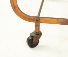 Minimalist Copper Bar Cart Original Patina 1950s France - 1897073