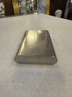 Minimalist Italian Stainless Steel Box 1970s - 4516061