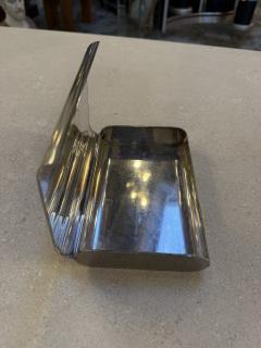 Minimalist Italian Stainless Steel Box 1970s - 4516065