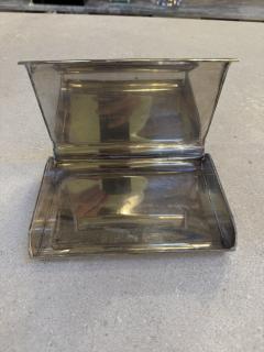 Minimalist Italian Stainless Steel Box 1970s - 4516066