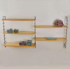 Minimalist Modular Wall Mounted 1960s Shelving Unit - 3269582