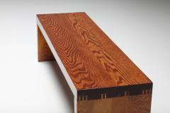 Minimalist church bench in solid wood 1950s - 2257994