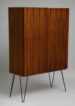 Minimalist mahogany cabinet with subtle rosewood inlay - 1373160