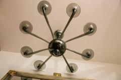 Minimalistic Custom Venetian Uplight Chandelier In Grey - 440911