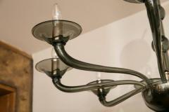 Minimalistic Custom Venetian Uplight Chandelier In Grey - 440913