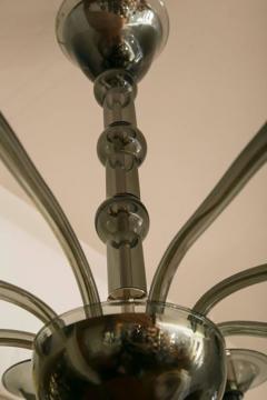 Minimalistic Custom Venetian Uplight Chandelier In Grey - 440915