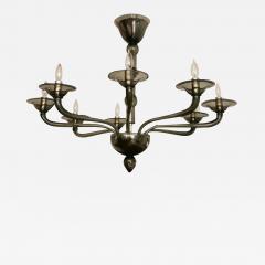 Minimalistic Custom Venetian Uplight Chandelier In Grey - 445945