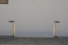 Minimalistic Heavy Polished Aluminum Table or Desk Base - 2845618