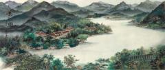 Minol Araki Mountain Lake and Village 1980 - 2668971