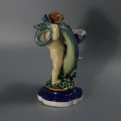 Minton Majolica Boy and Dolphin Salt - 4503099