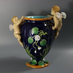 Minton Majolica Cherubs Vase - 4547969