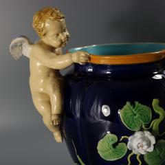 Minton Majolica Cherubs Vase - 4547976